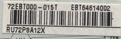 MAIN PARA SMART TV LG 4K / NUMERO DE PARTE EBT64614002 / EAX67150604 / 72EBT000-015T / RU72P8A12X / MODELO OLED65B7P-U - Imagen 3